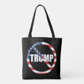 Anti-Trump-Demokratie Tasche (Rückseite)
