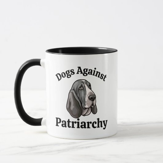 Anti Trump Dog Mama Feminist Funny Politische Hund Tasse (Links)