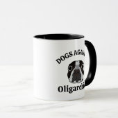 Anti Trump Dog Mama Funny Political Dog Lover Vate Tasse (VorderseiteRechts)