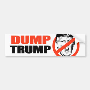 ANTI-TRUMP - DUMP-TRUMPF - .PNG AUTOAUFKLEBER