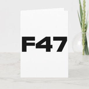 Anti Trump F47 Kollektion Bold Resist Projekt 2025 Karte