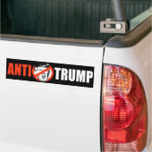 ANTI-TRUMP FAHNE - Weiß - Autoaufkleber (Auf Lkw)