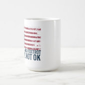 Anti Trump Flag Design Whiskey Tango Foxtrot Kaffeetasse (Mittel)