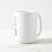 Anti Trump Flag Design Whiskey Tango Foxtrot Kaffeetasse (VorderseiteRechts)