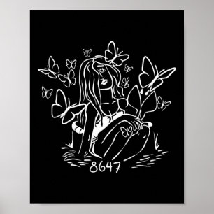 Anti Trump Floral 8647 86 47 Impeach Trump Impeach Poster