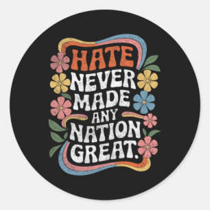 Anti-Trump-Floral-Demokrat Präsident Liberal 3 Runder Aufkleber