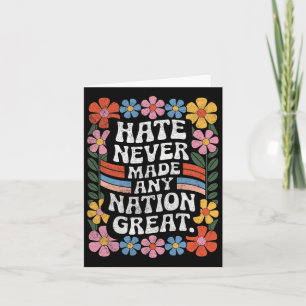 Anti-Trump-Floral-Demokrat Präsident Liberal 4 Karte