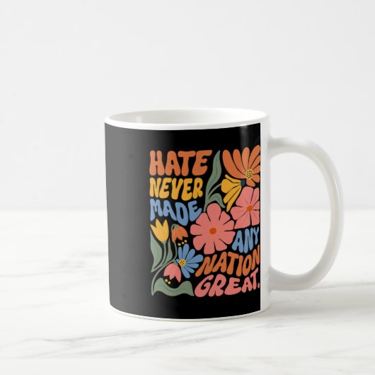 Anti Trump floral-demokratischer Präsident Liberal Kaffeetasse (Rechts)