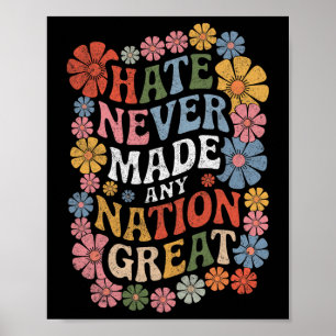 Anti Trump floral-demokratischer Präsident Liberal Poster