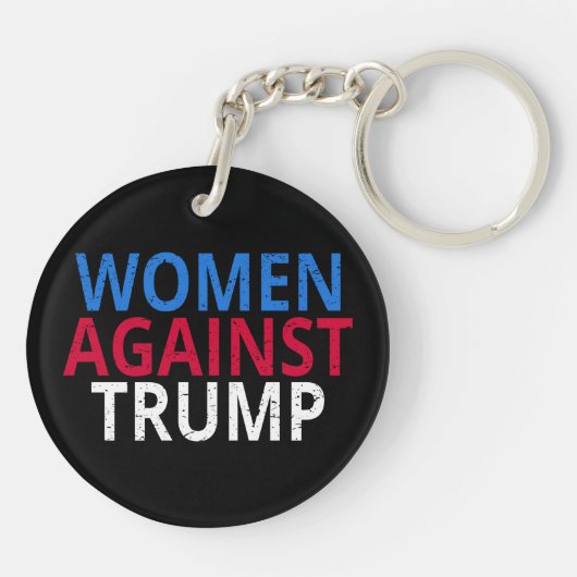 Anti-Trump - Frauen gegen Trump Schlüsselanhänger (Rückseite)
