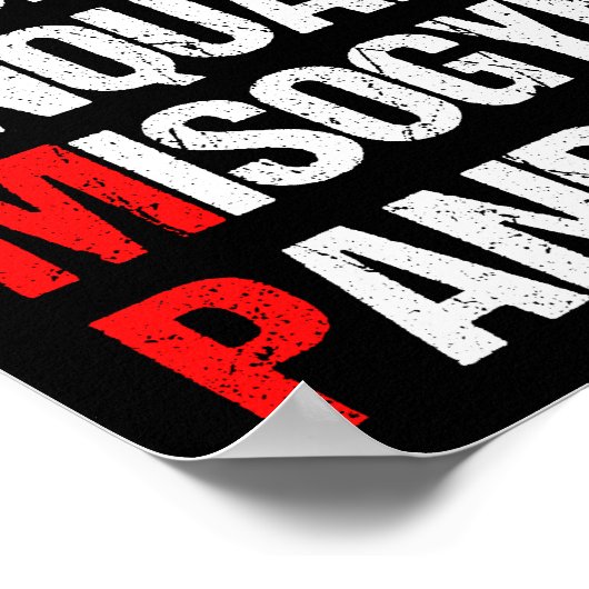 Anti Trump Funny Akronym Poster (Ecke)