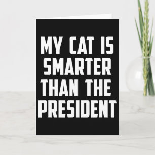 Anti Trump für Männer und Frauen mit Katzen Karte