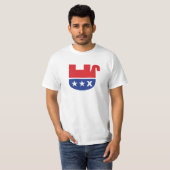 Anti Trump GOP Republikanischer toter Elefant T-Shirt (Vorne ganz)