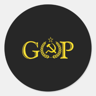 Anti Trump Gop _ Russische Republikaner _ Politisc Runder Aufkleber