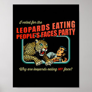 Anti-Trump habe ich für Leoparden gestimmt, die di Poster