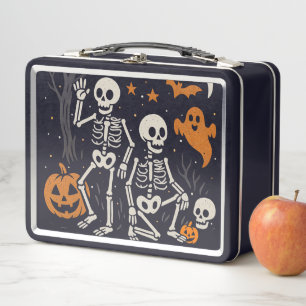 Anti Trump Halloween Skeleton FDT Trump Halloween Metall Brotdose