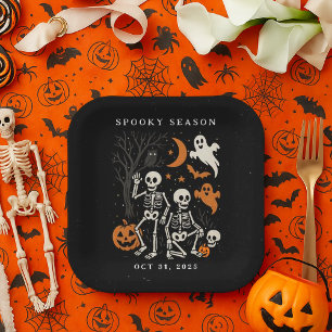 Anti Trump Halloween Skeleton FDT Trump Halloween Pappteller