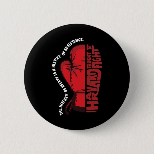 Anti-Trump-Harvard-politischer Protest Button (Vorderseite)