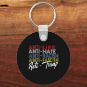 Anti-Trump-Hass-Lügen und Faschismus-Widerstand Ab Schlüsselanhänger (Vorderseite)