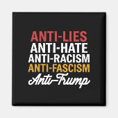 Anti Trump hasst Lügen und Faschismus hält sich ge Magnet (Vorne)