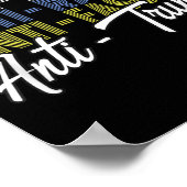 Anti-Trump Hate Lies und Faschismus Resist Abstimm Poster (Ecke)