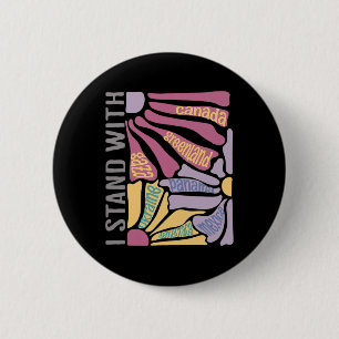 Anti Trump ich stehe mit Kanada Grönland für Gerec Button