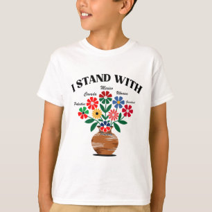Anti Trump Ich stehe zu Kanada Mexiko Grönland UK T-Shirt
