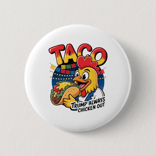 Anti Trump Immer Feige Protest Funny Button (Vorderseite)
