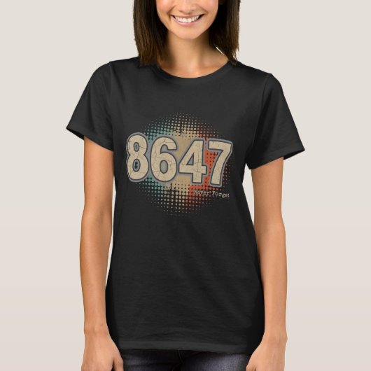 Anti Trump Impeach 47 8647 86 47 47 47 US-Präsiden T-Shirt (Vorderseite)