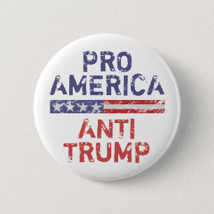 Anti-Trump in den USA Button