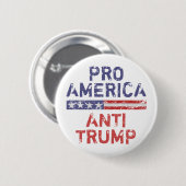 Anti-Trump in den USA Button (Vorne & Hinten)