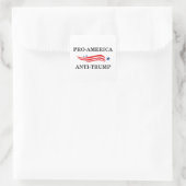Anti-Trump in den USA Quadratischer Aufkleber (Tasche)