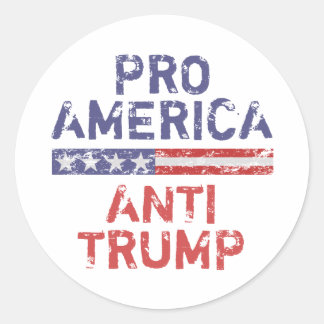 Anti-Trump in den USA Runder Aufkleber