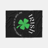 Anti Trump Irish New President Funny St. Patrick's Fleecedecke (Vorderseite (Horizontal))