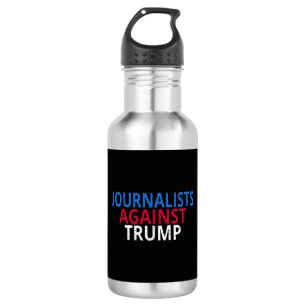 Anti-Trump - Journalisten gegen Trump Edelstahlflasche