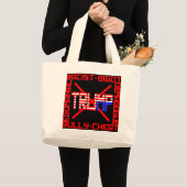 Anti Trump Jumbo Stoffbeutel (Vorderseite (Produkt))