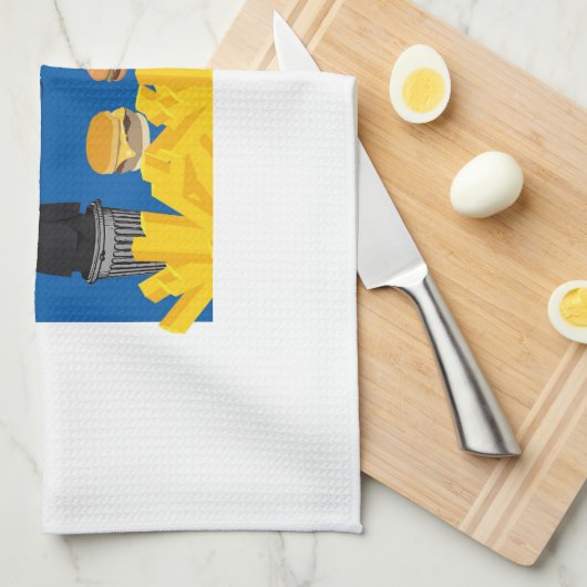 Anti Trump / Junk, Geschirrtuch (Viertel Falte)