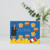 Anti Trump / Junk, Postkarte (Stehend Vorderseite)