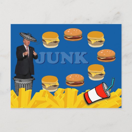 Anti Trump / Junk, Postkarte (Vorderseite)