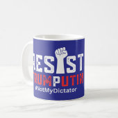 Anti-Trump Kaffeetasse (Vorderseite Links)