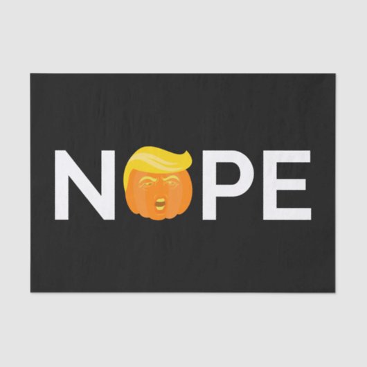 Anti-Trump - Keine Halloween-Ausgabe I Seidenpapier (Vorderseite)