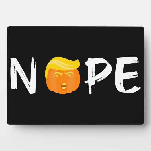 Anti-Trump - Keine Halloween-Ausgabe II Fotoplatte (Vorderseite)