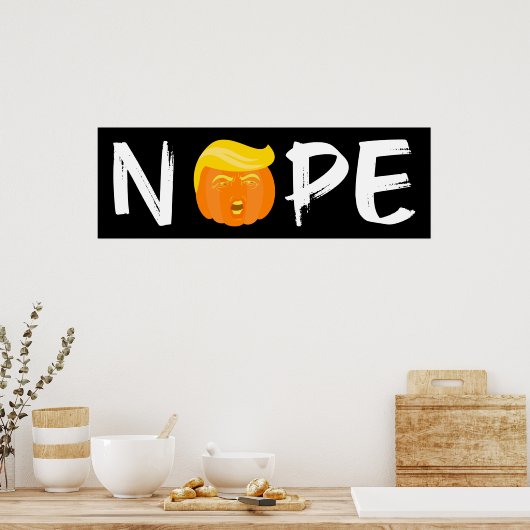 Anti-Trump - Keine Halloween-Ausgabe II Poster (Küche)