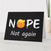 Anti-Trump - Keine, keine Halloween-Ausgabe II Karte (Rückseite)