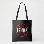 Anti Trump kühne rote Streifen durch Schwarz Tasche (Vorderseite)