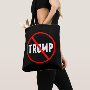 Anti Trump kühne rote Streifen durch Schwarz Tasche