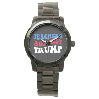 Anti-Trump - Lehrer gegen Trump II Armbanduhr