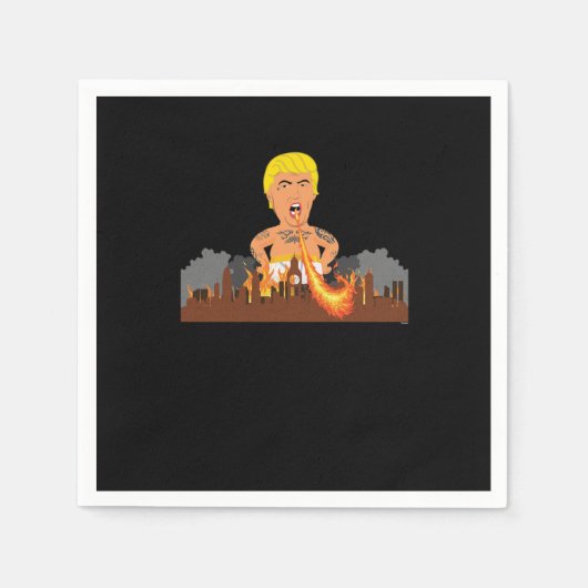 Anti Trump Liberty Politischer Kommunismus Aktivis Serviette (Vorderseite)