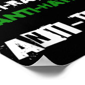 Anti Trump lügt den Faschismus Rassismus an und ha Poster (Ecke)