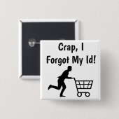 Anti Trump, lustige Id für Lebensmittelknopf Button (Vorne & Hinten)